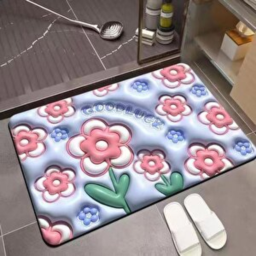 İsgstore 3d Dikdörtgen Orta Boy 38 X 58 Cm Su Emici Banyo Paspas Kaymaz Taban Koku Yapmaz Banyo Aksesuarları Fiyatı