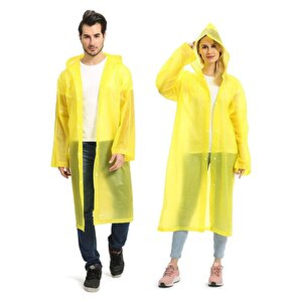 İsgstore EVA Kumaş Ünisex Kapüşonlu Çıtçıtlı Yağmurluk Sarı İş Güvenliği Ürünleri Fiyatı