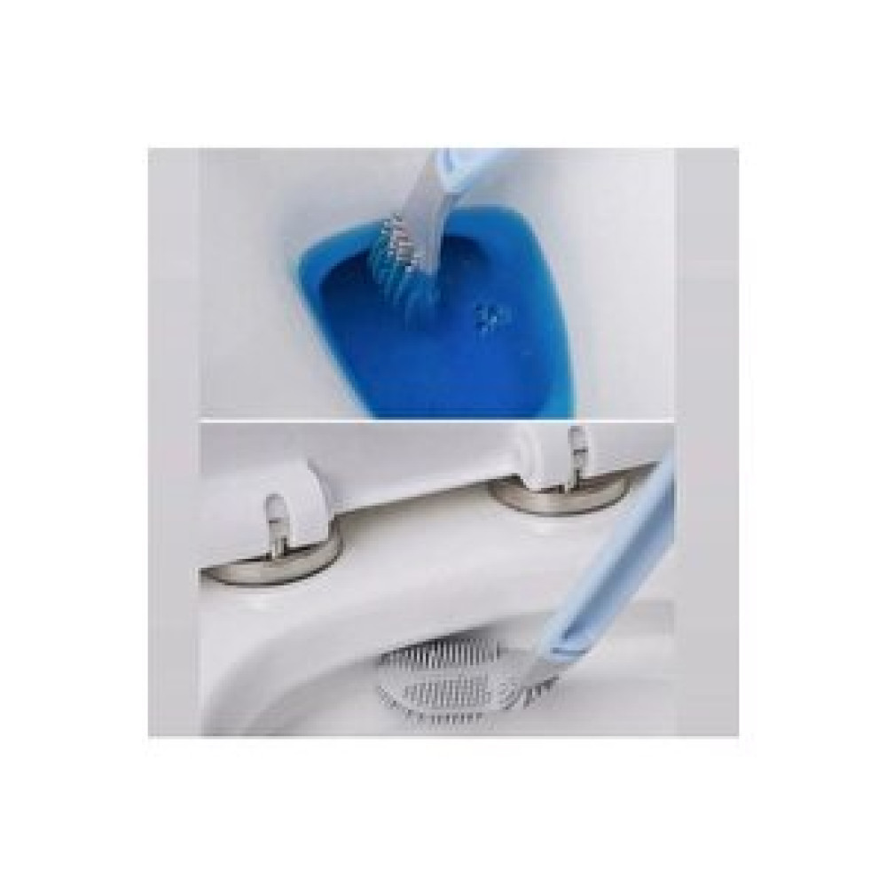 İsgstore İsgstore Ergonomik Tasarımlı Silikon Tuvalet Fırçası Mavi Klozet Fırçası Fiyatı