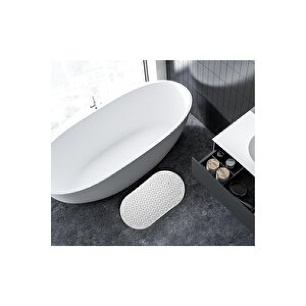 İsgstore Oval Masajlı Banyo Duş Kaydırmaz Paspas 87 Vantuzlu Beyaz Banyo Aksesuarları Fiyatı