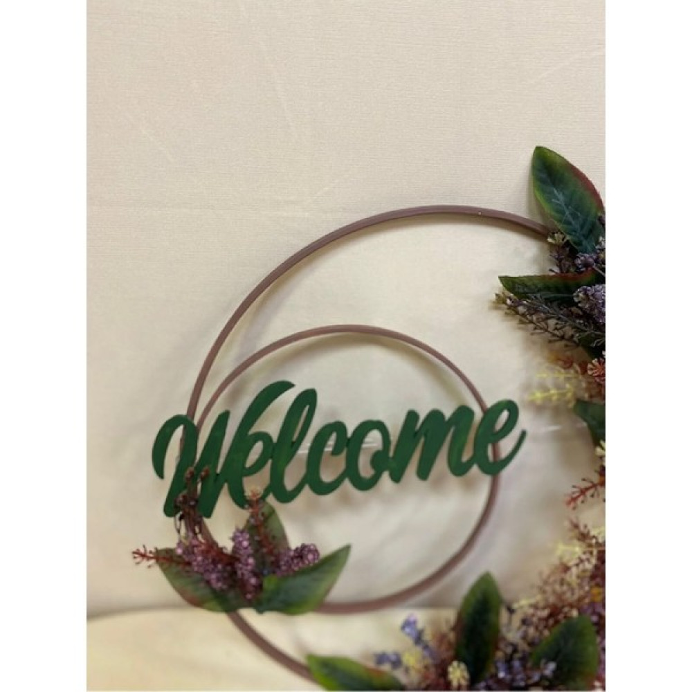 İsi Shop Isishop Yapay Çiçek Kapı Süsü - Dış Kapı Süsü Welcome - Kapı Önü Aksesuarı Iskapı- S6720 Bebek Kapı Süsü Fiyatı