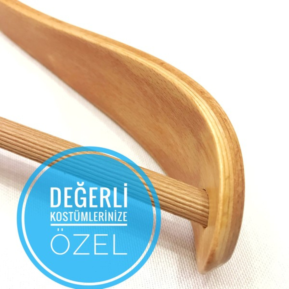 Işık Ahşap Business Elbise Askısı Geniş Omuz ( 3 Adet ) - Ceviz Eşya Saklama / Düzenleme Fiyatı