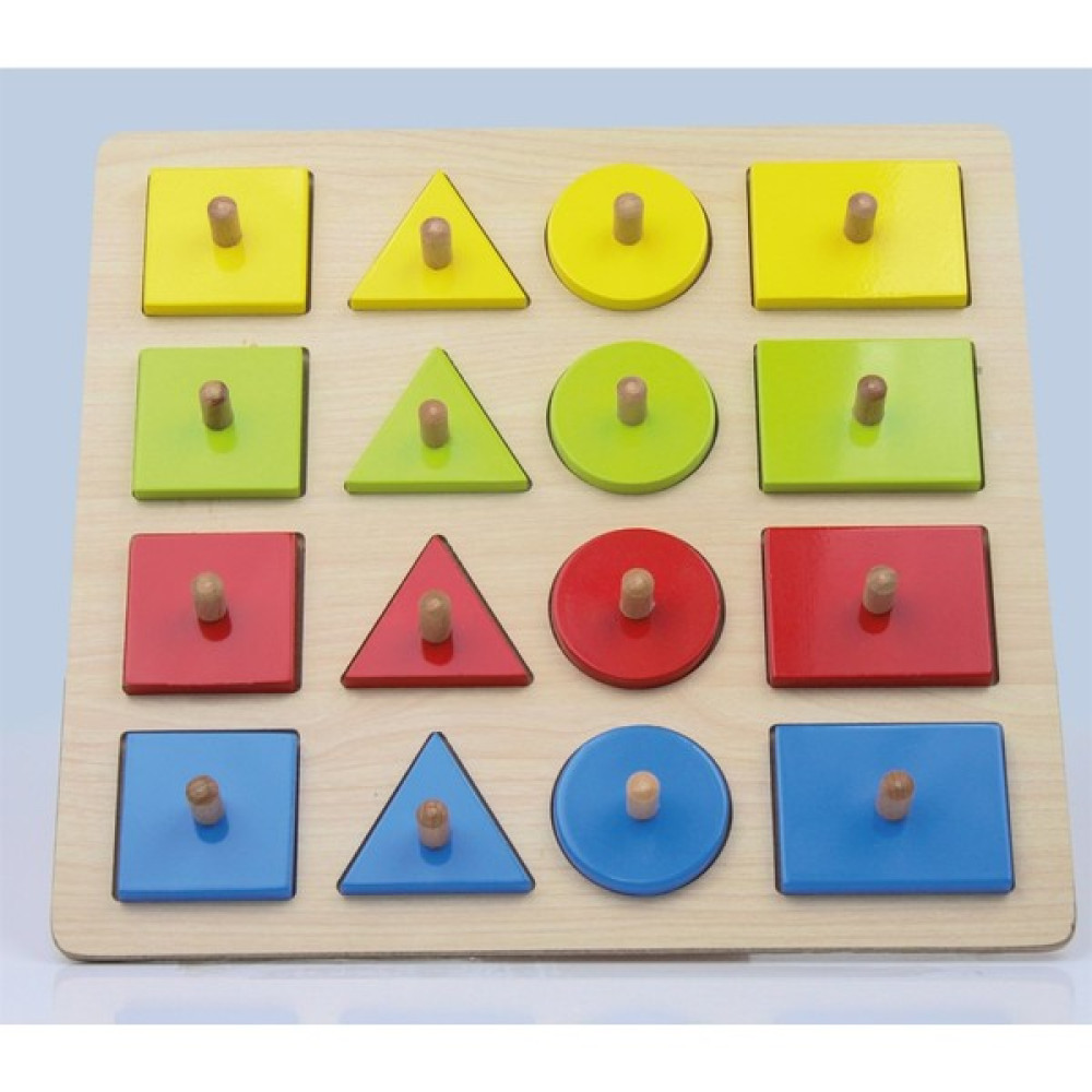 Işık Yayın Oyuncak Geometrik Şekiller Puzzle 16 Parça Oto Boyaları Fiyatı