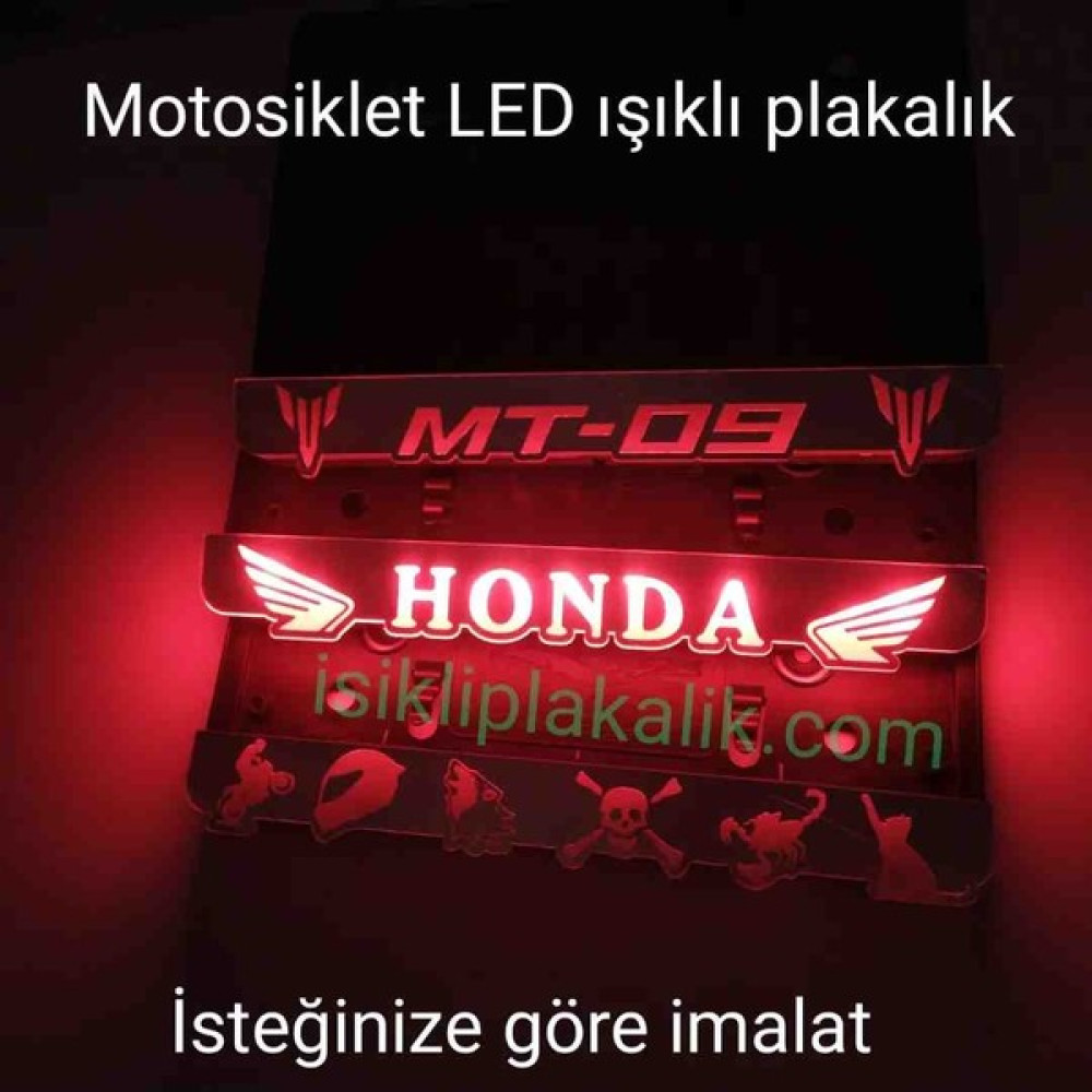 Işıklı Plakalık Motosiklet Işıklı Plakalık - Kırmızı Motorsiklet Lambaları Fiyatı