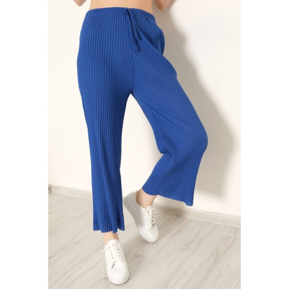 Işıltı Moda Fitilli Pantolon Saks - 8337.1567. Kadın Pantolon Fiyatı