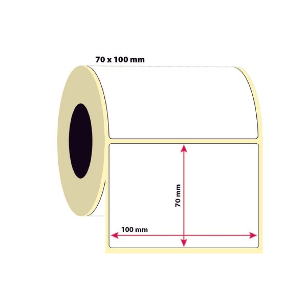 İşimiz Etiket 75X100MM Kuşe Etiket | 6 Rulo | 500 Sarım | Oto Boyaları Fiyatı