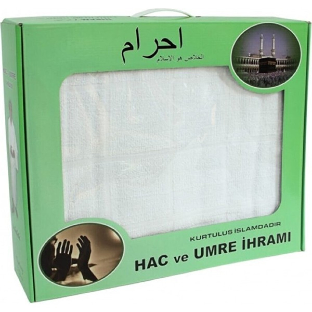 İslam Yayın Ihram Bambu Ihram Yeşil Kutu Hac ve Umre Ihramı Pamuk Ihram 2 Adet Erkek Giyim Fiyatı
