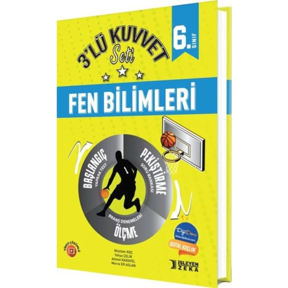 İşleyen Zeka Yayınları Işleyen Zeka 6. Sınıf Fen Bilimleri 3 Lü Kuvvet Serisi Seti Tüm Dersler Fiyatı
