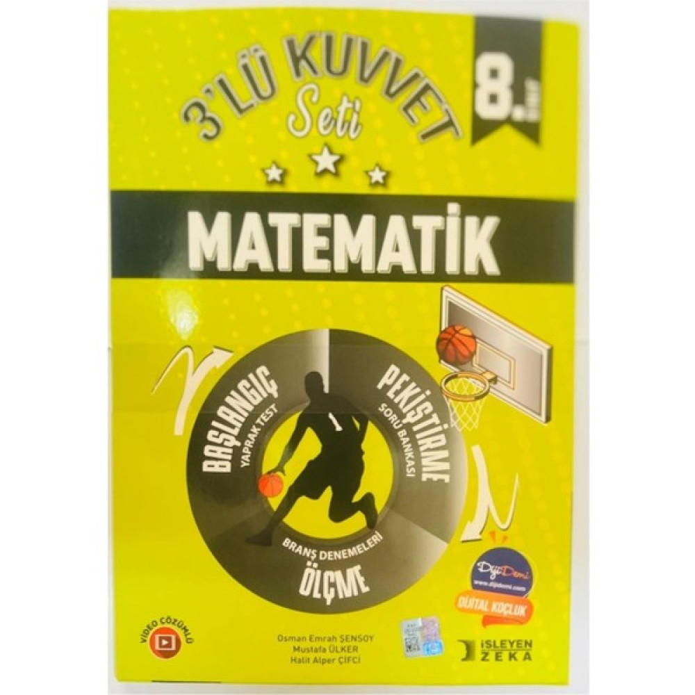 İşleyen Zeka Yayınları Işleyen Zeka 8. Sınıf Matematik 3 Lü Kuvvet Serisi Seti - 2025 Tüm Dersler Fiyatı