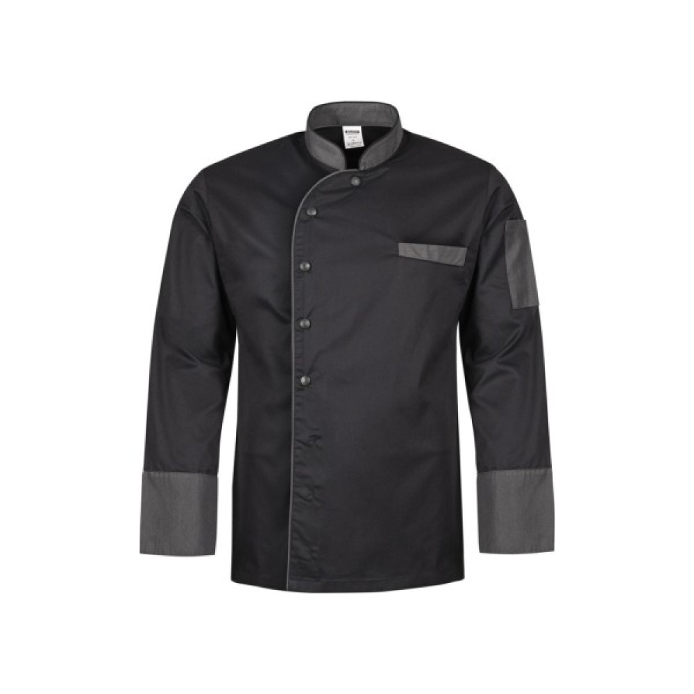 İşmont Gourmet Likralı Aşçı Ceket - XL - Siyah Mutfak Önlüğü Fiyatı