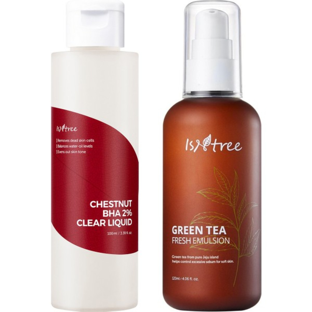 Isntree Yağlı Ciltler Için Nem Bakım Seti (Chestnut Bha Toner 100 ml ve Green Tea Fresh Emulsion 120 Ml) Anti-Aging / Yaşlanma Karşıtı Fiyatı
