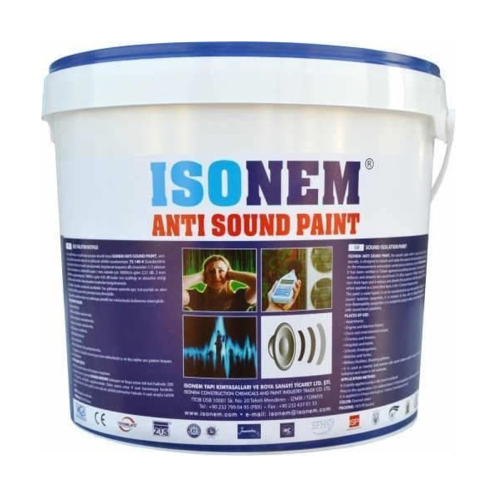 Isonem Anti Sound Paint Ses Yalıtım Boyası 18 Lt İç Cephe Duvar Boyası Fiyatı
