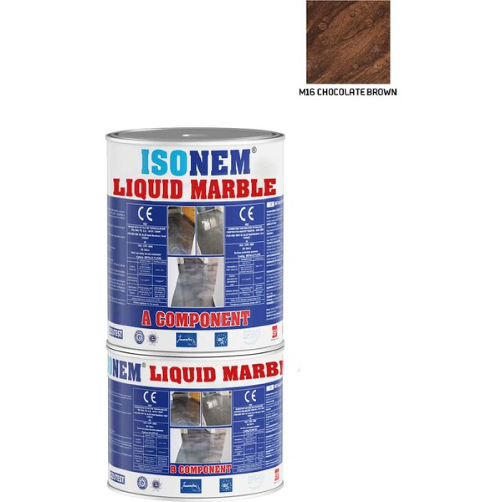 Isonem Liquid Marble Sıvı Mermer 5 kg M16 Chocolate Brown Akrilik Boya Fiyatı