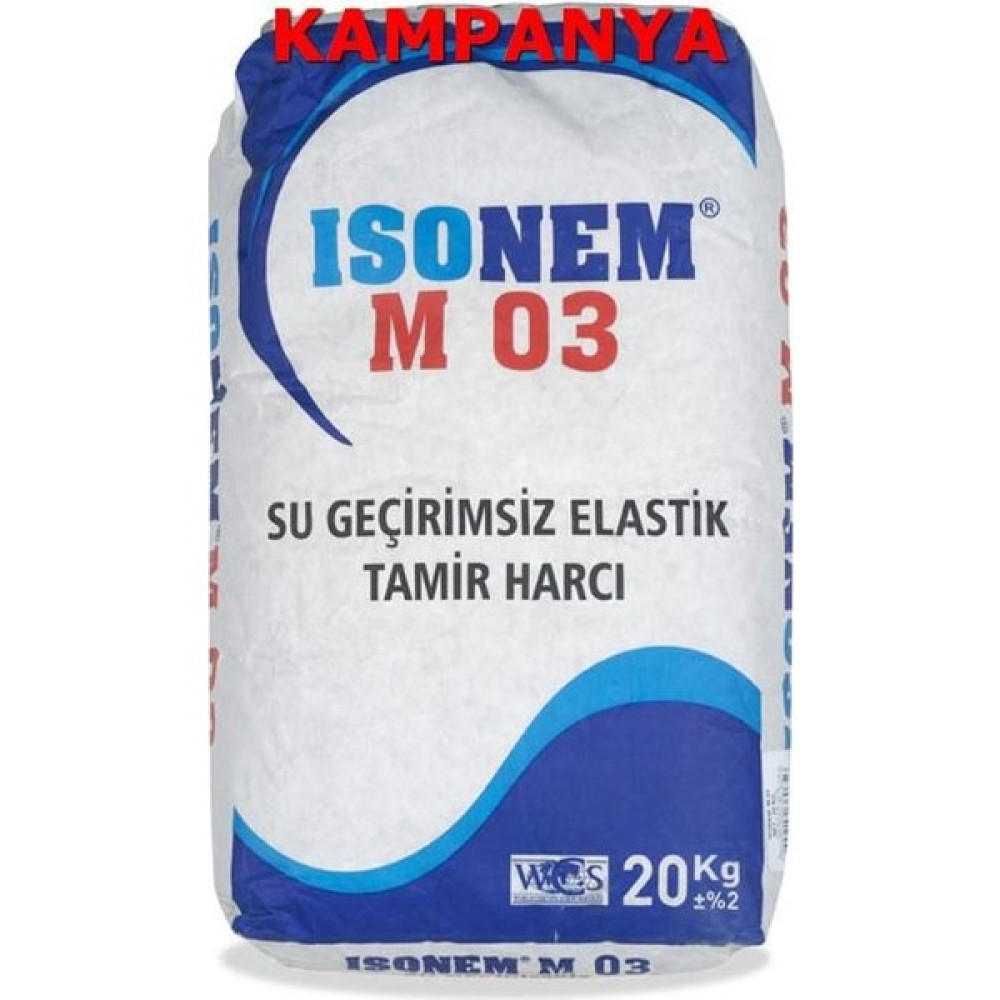 İsonem M 03 Su Geçirimsiz Elastik Tamir Harcı 20 Kg Dış Cephe Yalıtım Malzemeleri Fiyatı