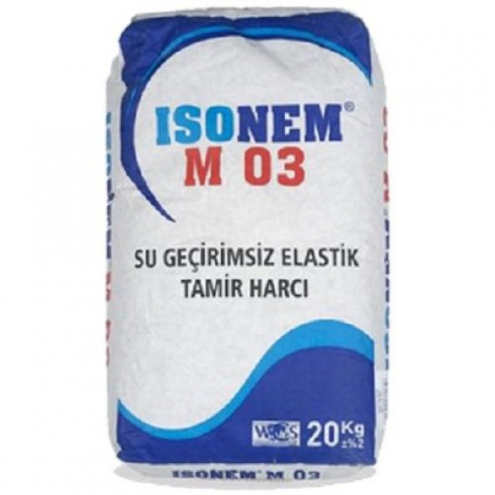 Isonem M03 Su Gecirimsiz Elastik Tamir Harci 20 Kg Gri Boyalar Fiyatı