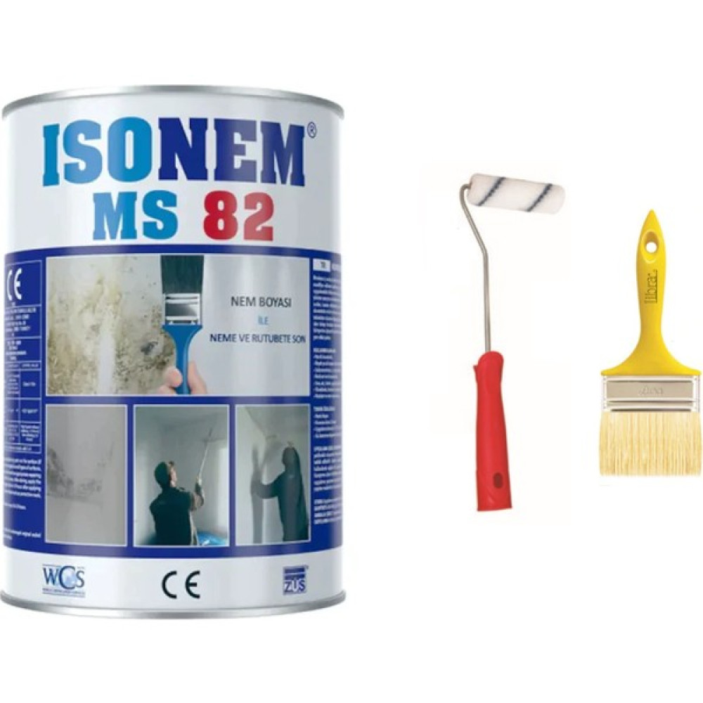 Isonem Ms 82 Nem Rutubet Boyası 5 kg Epoksi Rulo + Kestirme Fırça İç Cephe Duvar Boyası Fiyatı