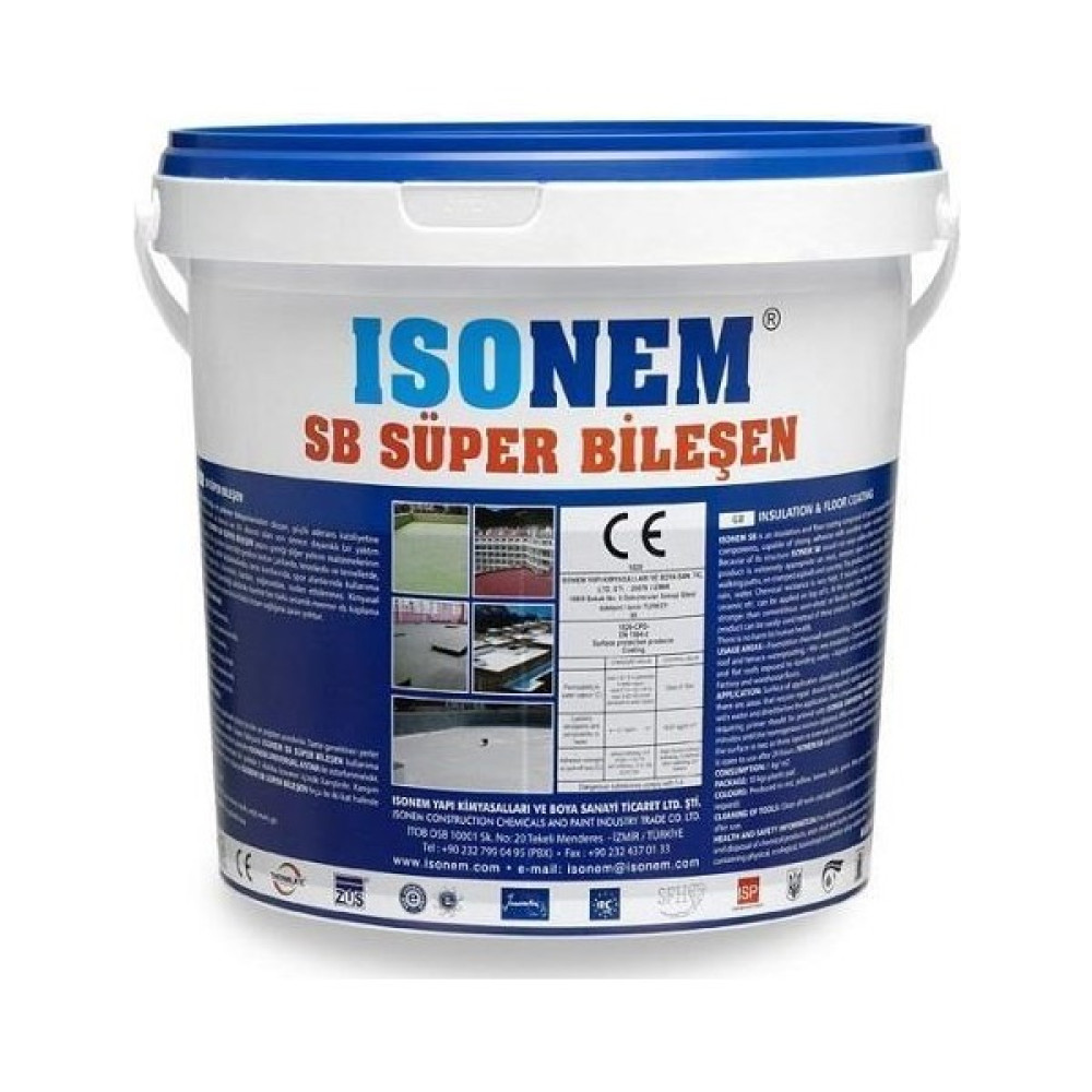 Isonem Sb Süper Bileşen Su Yalıtım Boyası 5 kg Beyaz Dış Cephe Yalıtım Malzemeleri Fiyatı