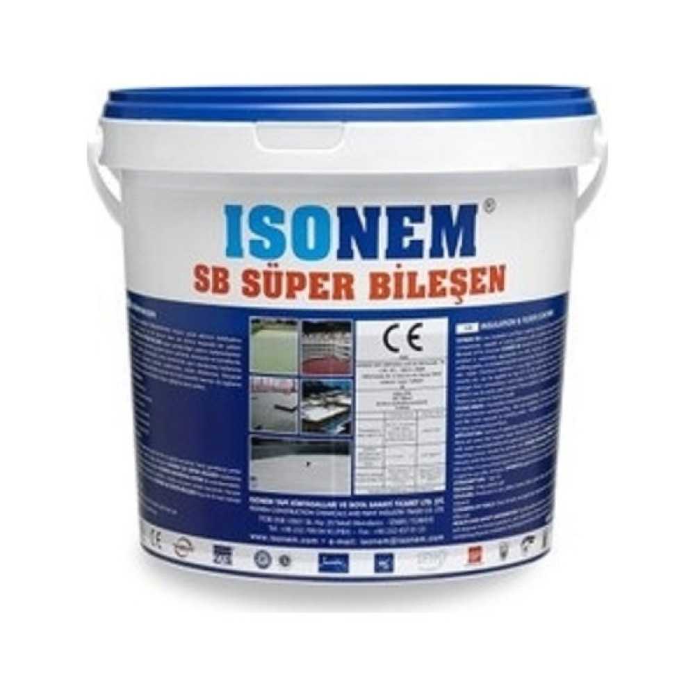 Isonem Sb Süper Bileşen Su Yalıtım Malzemesi 18 kg - Gri Dış Cephe Yalıtım Malzemeleri Fiyatı