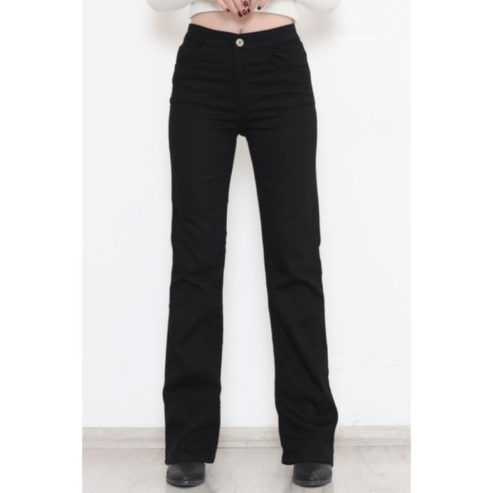 Ispanyol Paça Kot Pantolon Siyah - 11878.1431. Bayan Jeans / Kot Pantolon Fiyatı