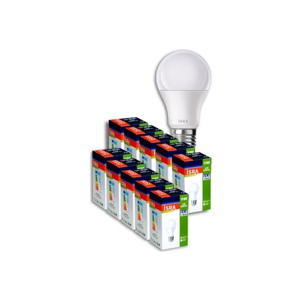 Isra 10 Watt LED Ampul 10 Lu - 10 - 20 W - Beyaz Led Aydınlatmalar Fiyatı