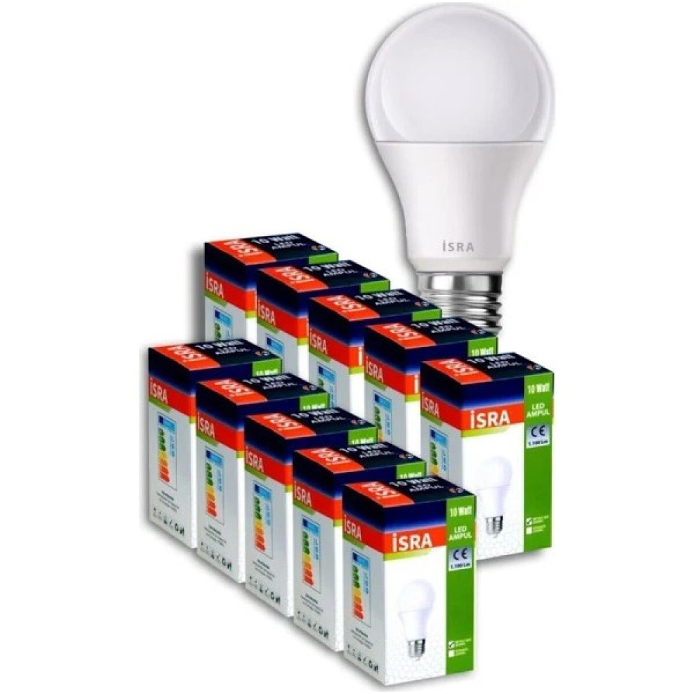 İsra 10W LED Ampül 5'li - Beyaz Led Aydınlatmalar Fiyatı