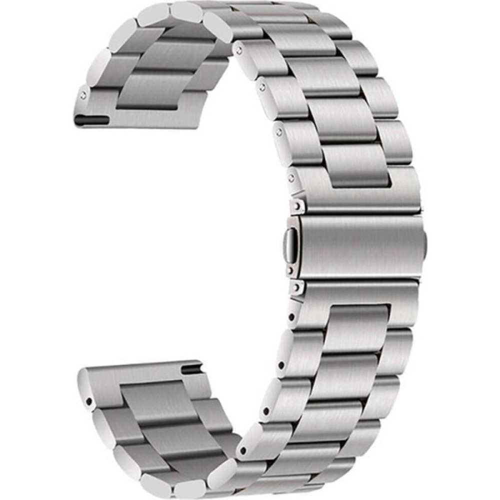 Israh Huawei Watch Gt 3 42 mm İçin Uyumlu Kayış Kordonu Band-04 20MM Metal Kordon - Gümüş Giyilebilir Teknoloji Aksesuarları Fiyatı