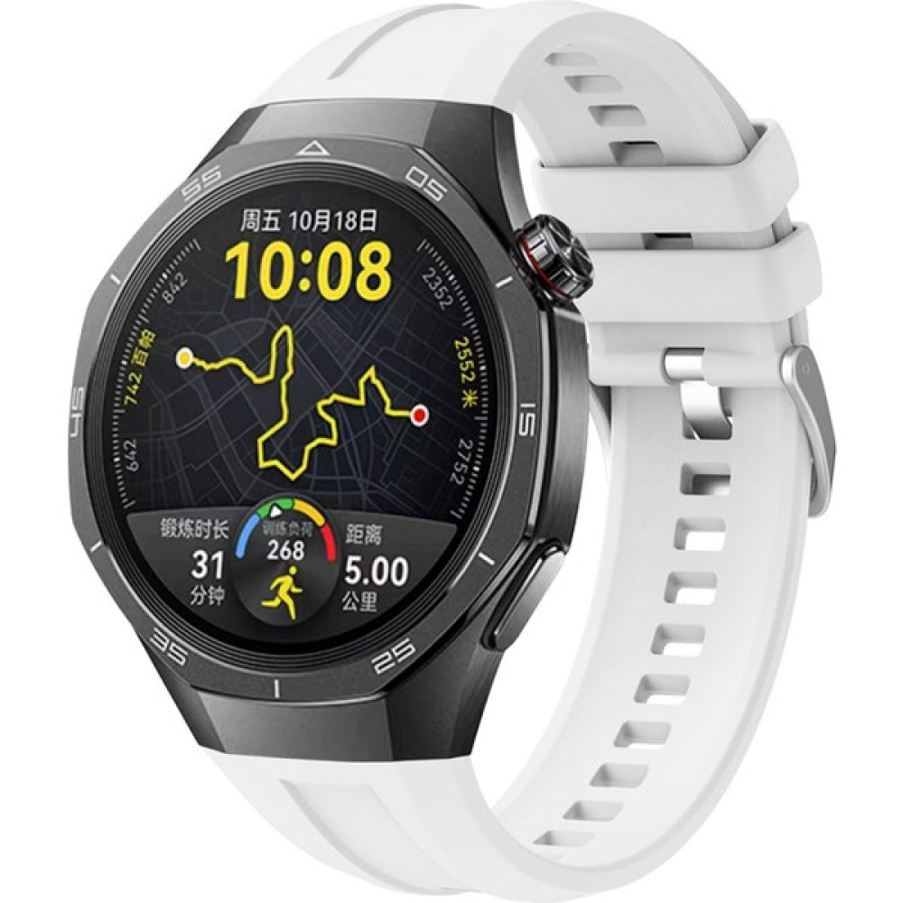 Israh Huawei Watch Gt5 Pro 46 mm KRD-130 Silikon Kordon Strap Kayış - Beyaz Giyilebilir Teknoloji Aksesuarları Fiyatı