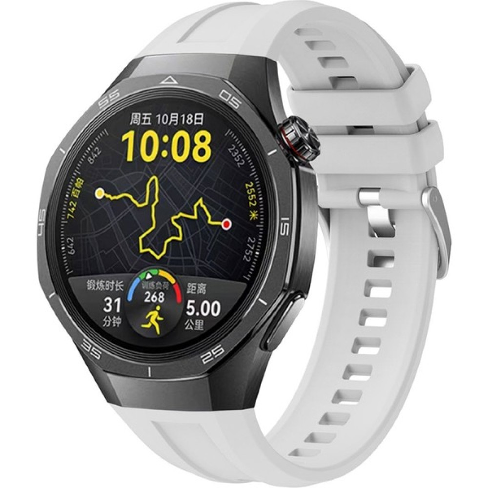 Israh Huawei Watch Gt5 Pro 46 mm KRD-130 Silikon Kordon Strap Kayış - Gri Giyilebilir Teknoloji Aksesuarları Fiyatı