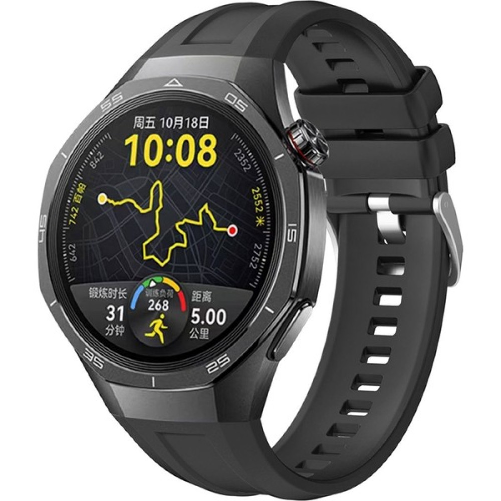 Israh Huawei Watch Gt5 Pro 46 mm KRD-130 Silikon Kordon Strap Kayış - Siyah Giyilebilir Teknoloji Aksesuarları Fiyatı