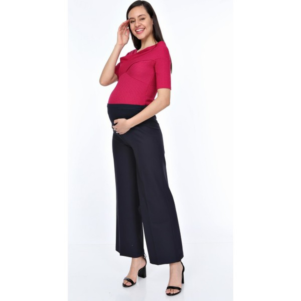 Işşıl Hamile Bol Paça Kumaş Pantolon Lacivert-2xl Kadın Pantolon Fiyatı