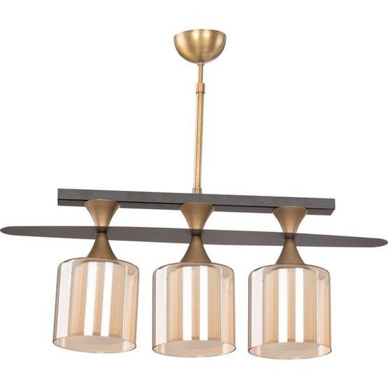 İstanbul Avize Nizip 3'lü Eskitme Çift Camlı Avize