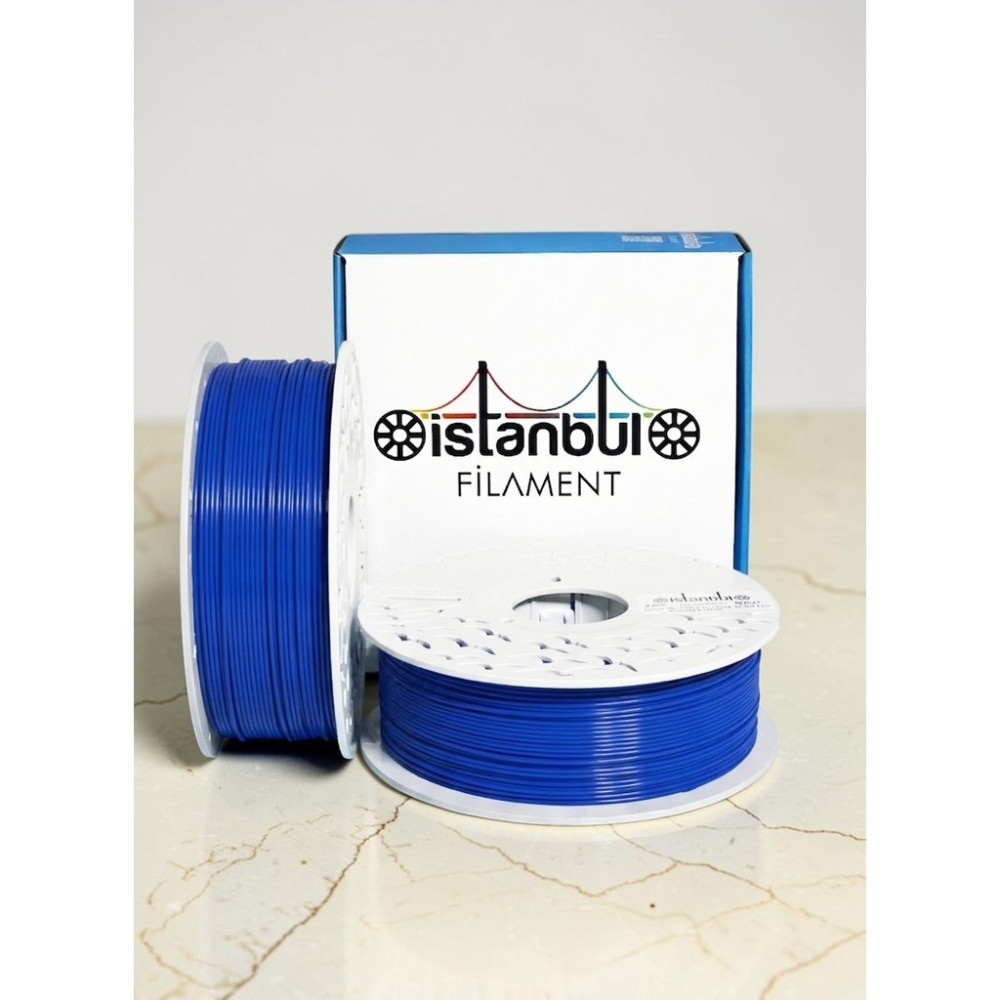 İstanbul Filament 3D Baskı Abs Filament Mavi 1 kg Ø 1,75MM ± 0,05 mm Bambu Lab Uyumlu Filament Fiyatı