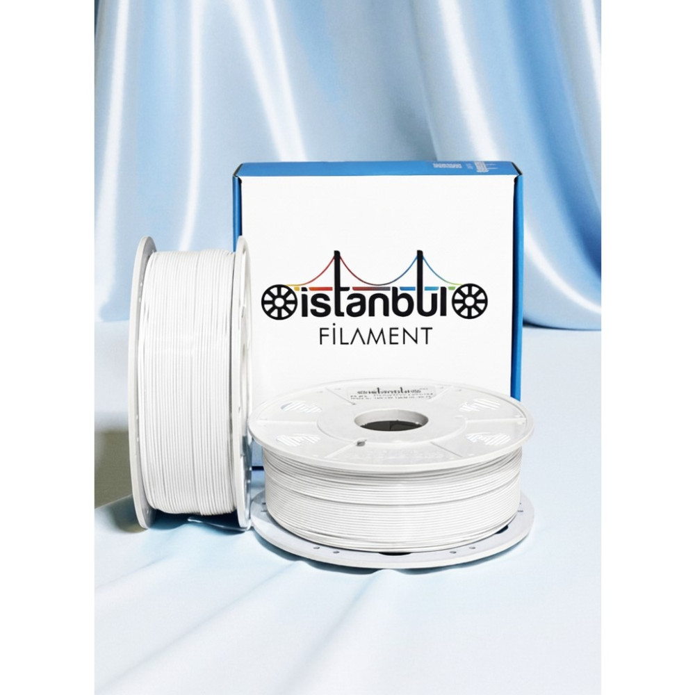 İstanbul Filament 3D Baskı Asa Filament Beyaz 1 kg Ø 1,75MM ± 0,05 mm Bambu Lab Uyumlu Filament Fiyatı