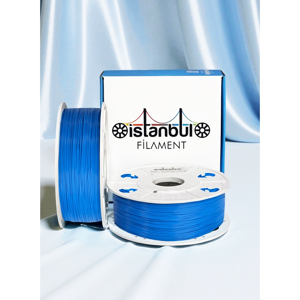 İstanbul Filament Istanbul Filament 3D Baskı Petg Filament Mavi 1 kg Ø 1,75MM ± 0,05 mm Bambu Lab Uyumlu Diğer Fiyatı