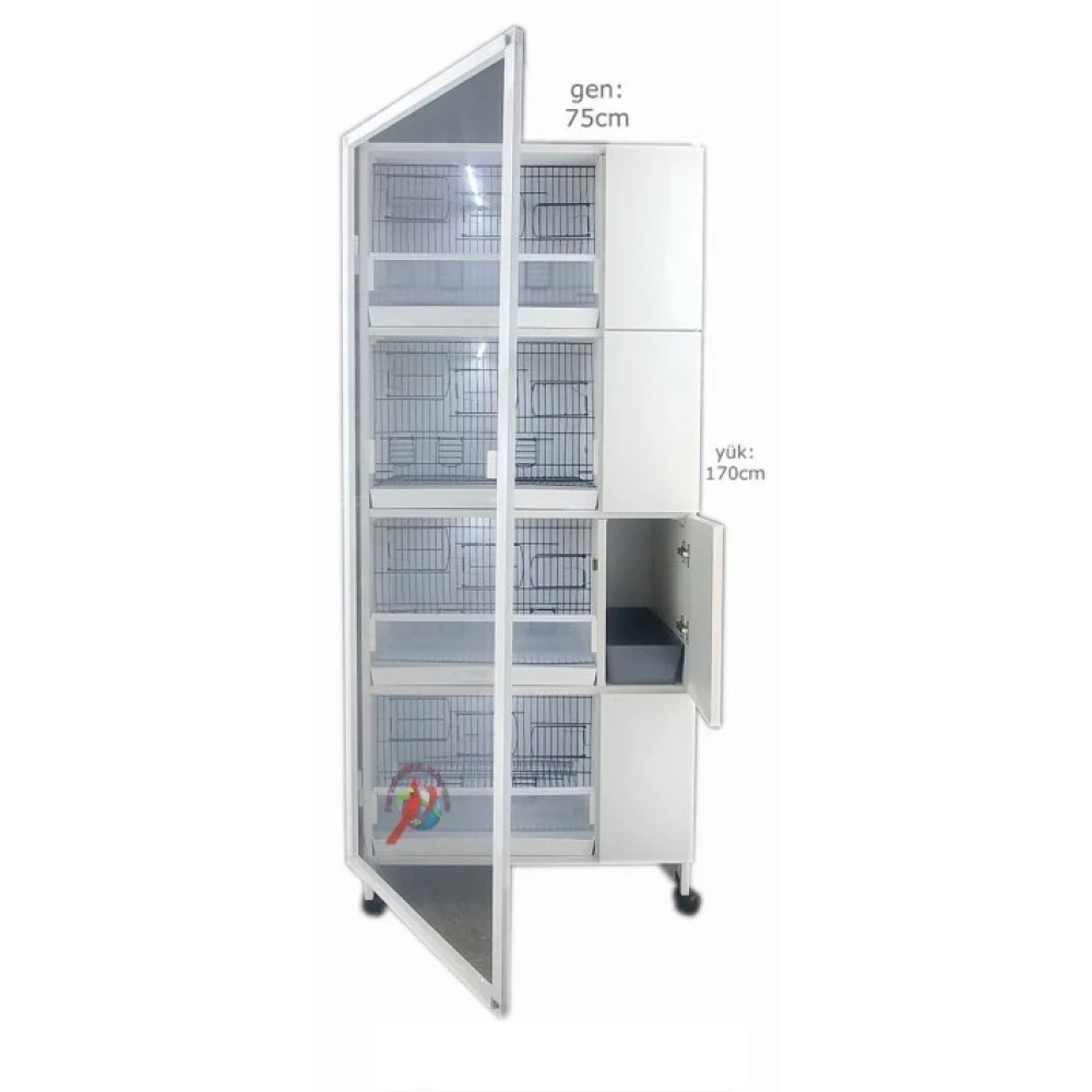 Istanbul Kafes Model 01Y Pvc Kus Dolabı (Kurulu Gonderım) Evcil Hayvan Ürünleri Fiyatı