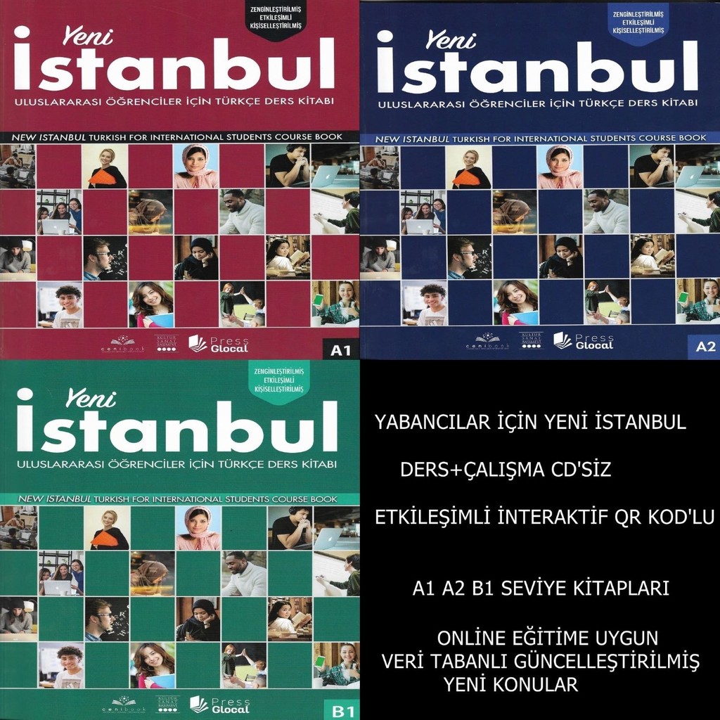 İstanbul Kültür Sanat Basımevi Yabancılar İçin Türkçe Yeni İstanbul A1-A2-B1 Ders + Çalışma + Qr Kod Diğer Fiyatı