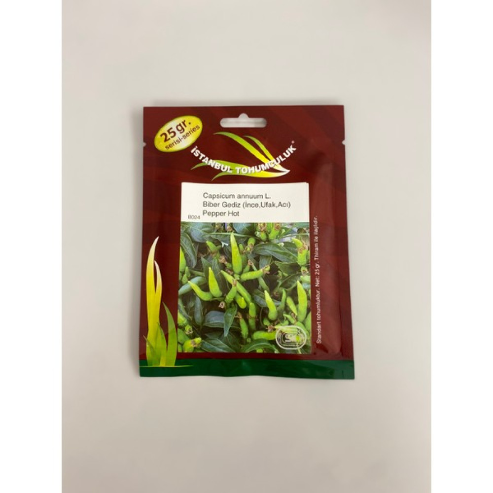 İstanbul Tohumculuk Biber Gediz (Ince,urfa,acı) Pepper Hot (Capsicum Annuum L.) - 25 gr Oto Boyaları Fiyatı