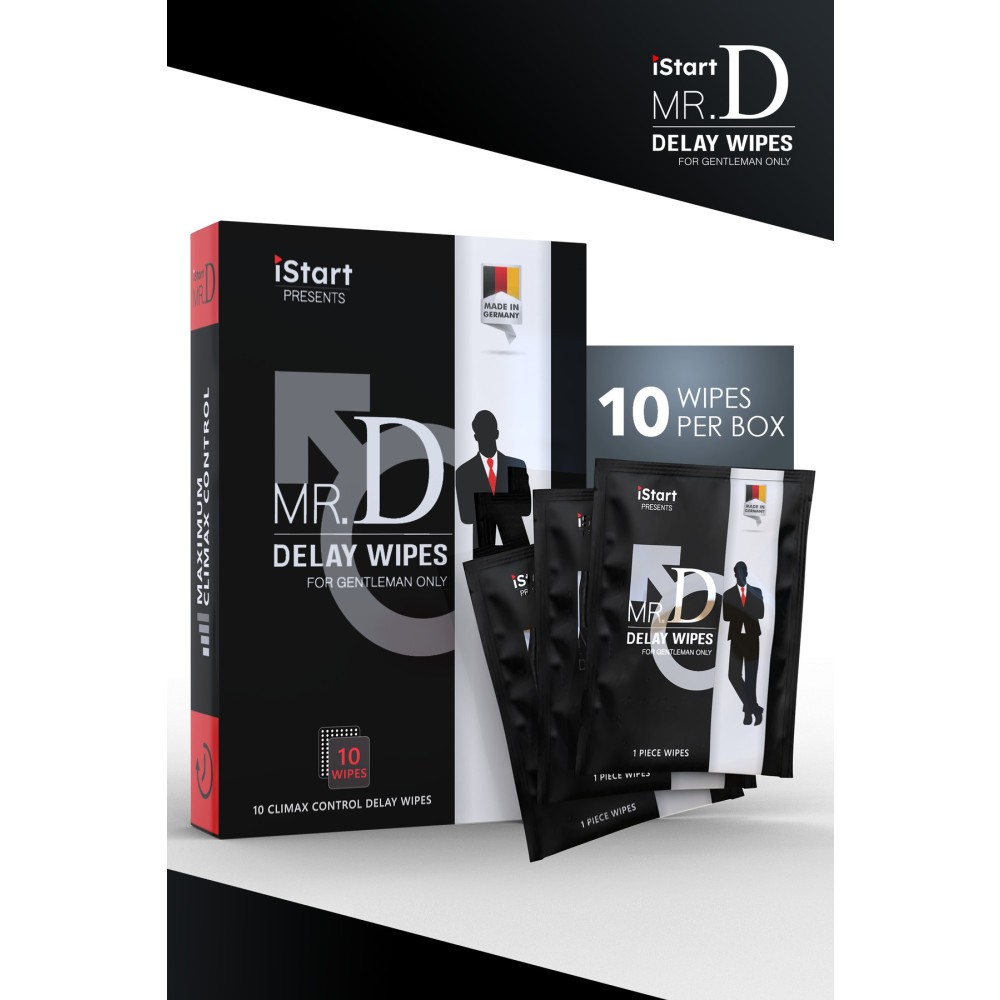 iStart Mr.d Tek Kullanımlık Geciktirci Mendil 10.Ad - 1 Paket - Made in Germany - A Kalite Kayganlaştırıcı Jel Fiyatı