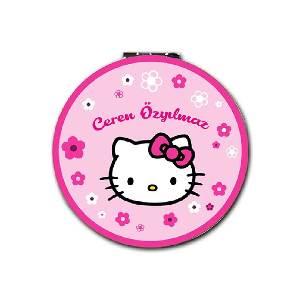 İşte Bu Hello Kitty Baskılı Ayna Yuvarlak Kişiye Özel Isim Baskılı Cep Aynası 7 Cm (Kapaklı Ve Büyüteçli) Ayna Fiyatı
