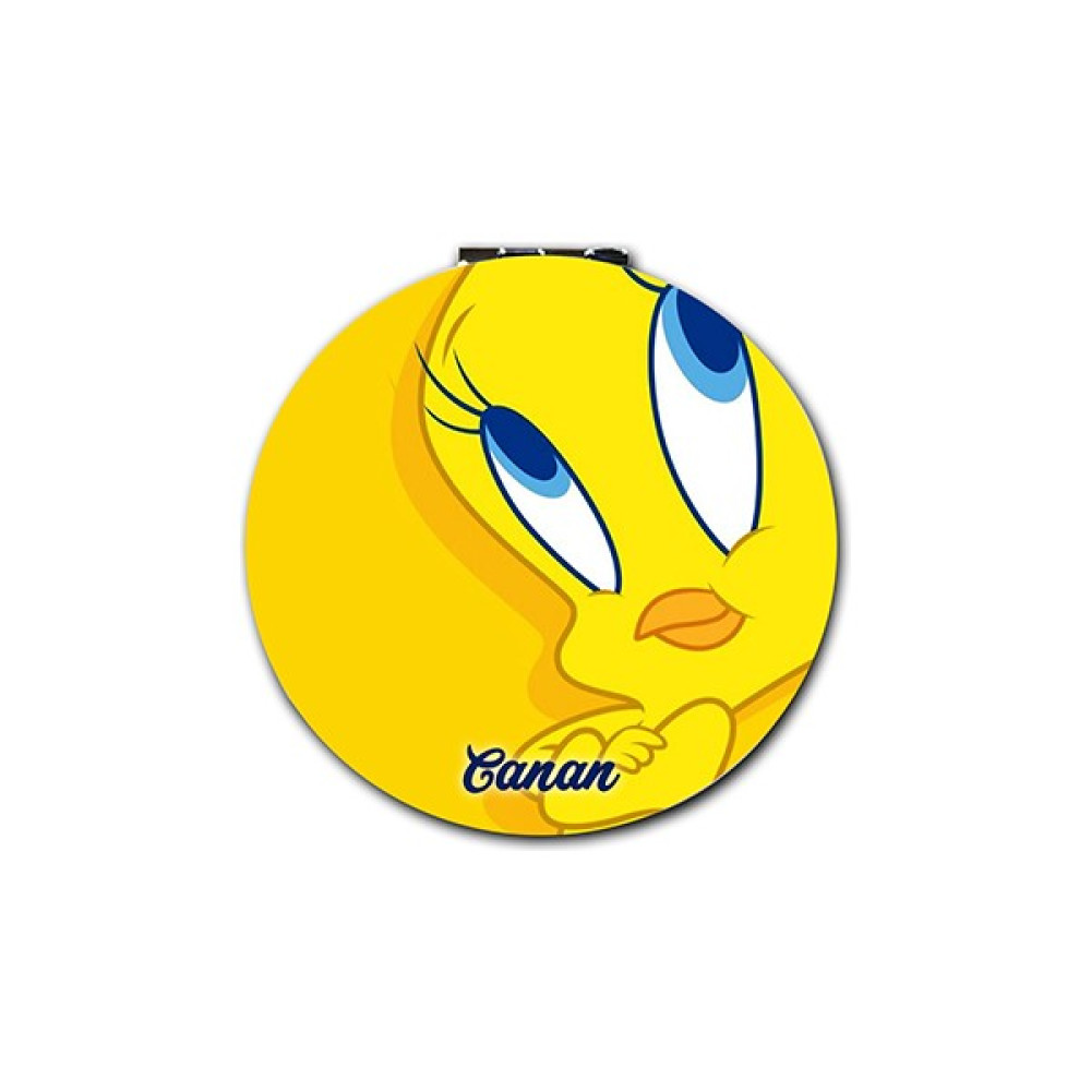 İşte Bu Tweety Baskılı Ayna Yuvarlak Kişiye Özel Isim Baskılı Cep Aynası 7 Cm (Kapaklı Ve Büyüteçli) Oto Boyaları Fiyatı