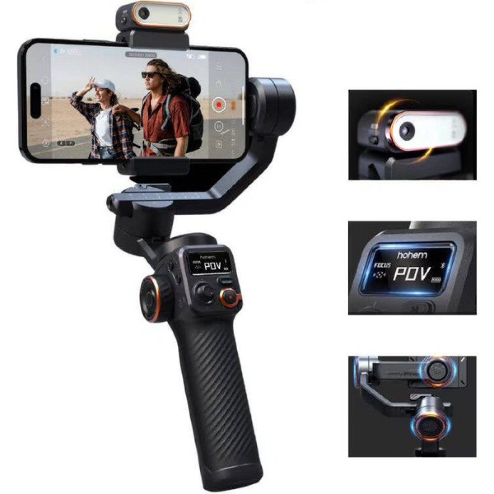 Isteady M6 3 Eksenli El Tipi Aı Yapay Zeka Görüş Sensörlü Gimbal Stabilizatör - Siyah Dijital Kamera Aksesuarları Fiyatı
