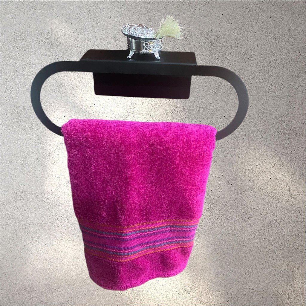 Ister Kendinden Yapışkanlı Ister Vidalı Oval Banyo Mutfak Havlu Askılığı Mat Siyah El / Yüz Havlusu Fiyatı