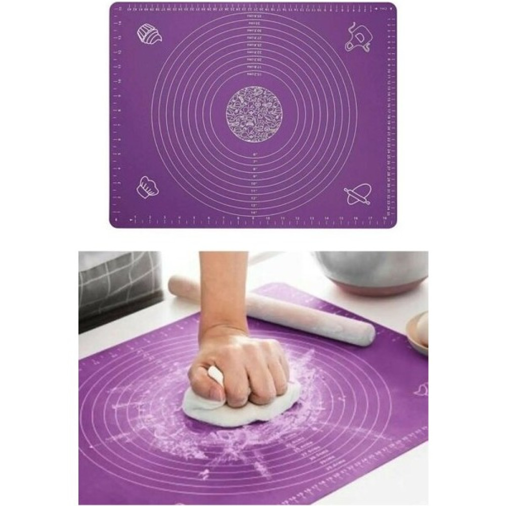 İstesende Mor Silikon Ölçekli Hamur Açma Matı 45 x 65 Cm. Mutfak Gereçleri Fiyatı