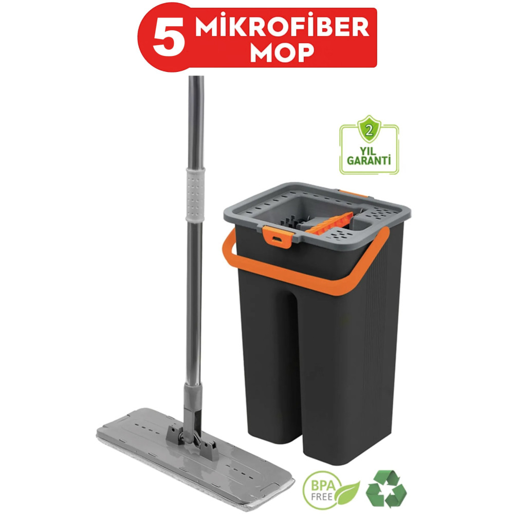 İstoç Türk Microfiber Tablet Mop 5 Paspaslı Temizlik Seti 6+6=12 Litre Deterjan ve Temizlik Ürünleri Fiyatı