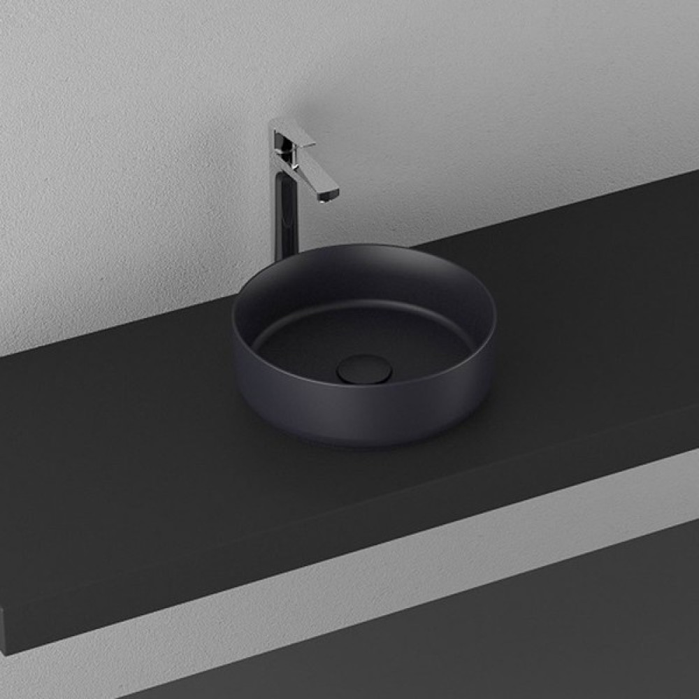 Isvea Infinity Ø 36 cm Tezgahüstü Lavabo - Antrasit Lavabo Fiyatı