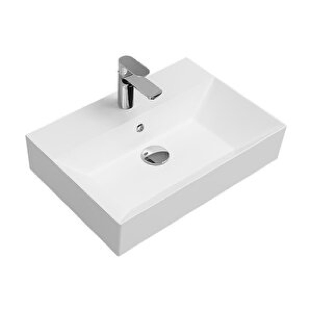 İsvea Isvea Sistemaz Tezgah Üstü Kare Lavabo 60 X42 Cm. Beyaz Lavabo Fiyatı