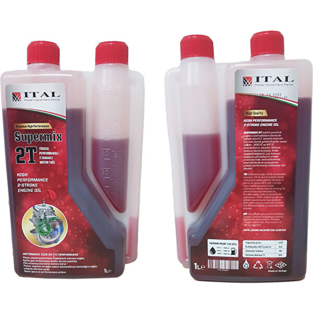 Ital 2005 2 Zamanlı Süpermix Motor Yağı 1 Litre Bahçe Makinesi Aksesuar & Yedek Parça Fiyatı