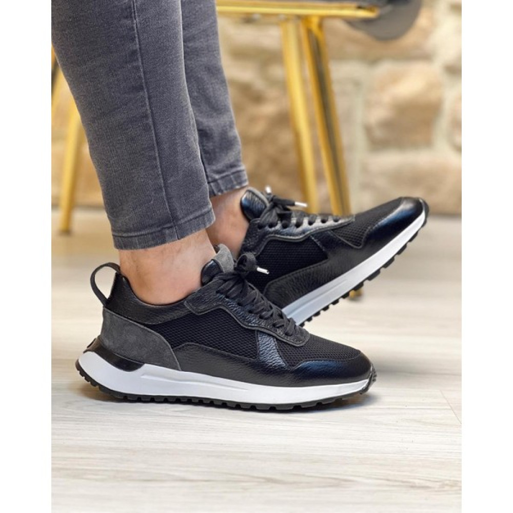 Itallano 4655 Deri Siyah Sneaker Erkek Ayakkabı Erkek Ayakkabıları Fiyatı