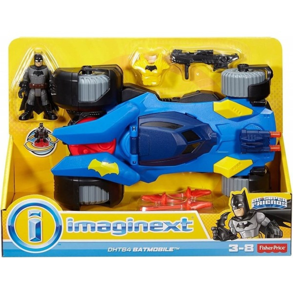 İtc Store DHT64 Imaginext® Dc Super Friends™ Delüks Batmobil - Renkli Oto Boyaları Fiyatı