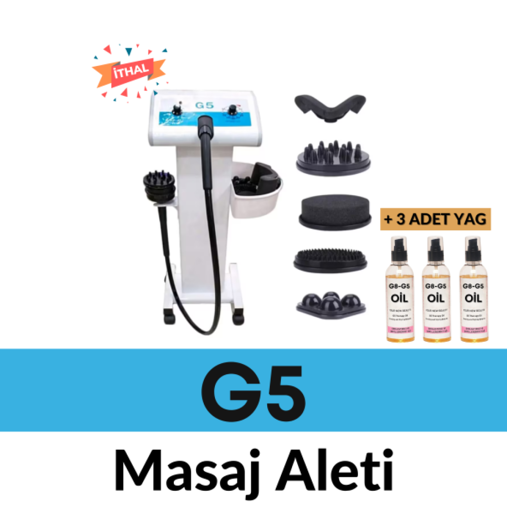 Ithal G5 Masaj Yeni Model Bolgesel Zayiflama Ve Selulit Cihazi 1950 Devir + 3 Adet G5 Yagi Kişisel Bakım Gereçleri Fiyatı